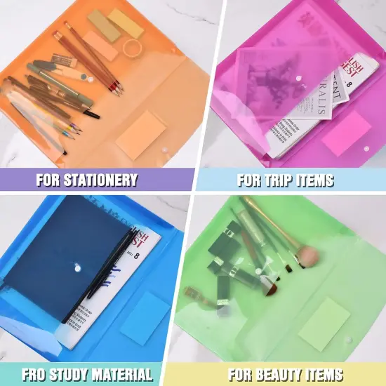 5 Pack Plastic Envelopes {4}