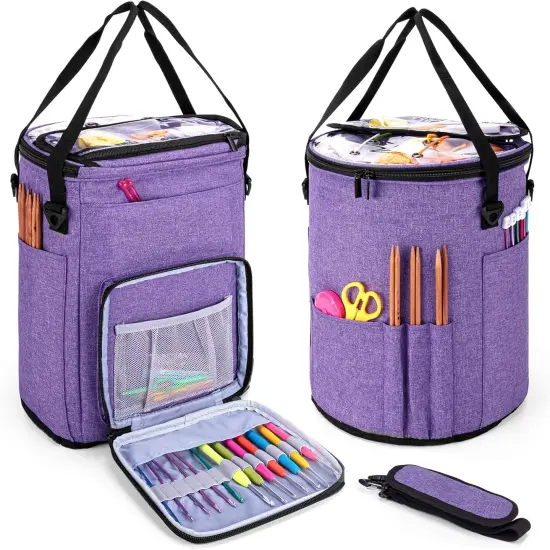 Yarn Storage Crochet Bag Organizer {1}