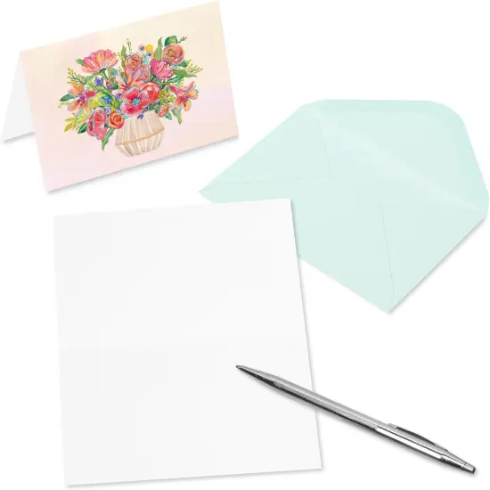 Papyrus 14-Count Blank Cards with Envelopes and Seals (Floral) {3}
