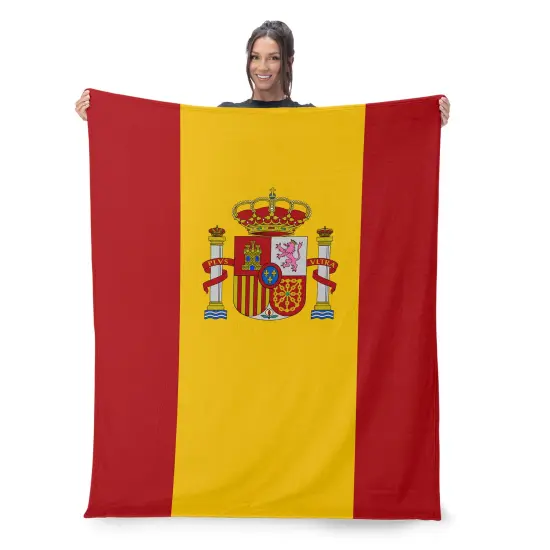 Country Flag Silk Touch Throw Blanket Spain {2}