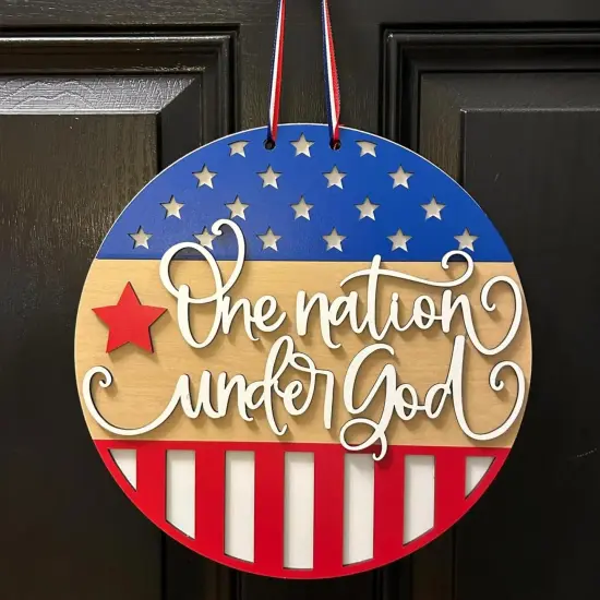 Patriotic Welcome Stencils (Independence Day) {5}