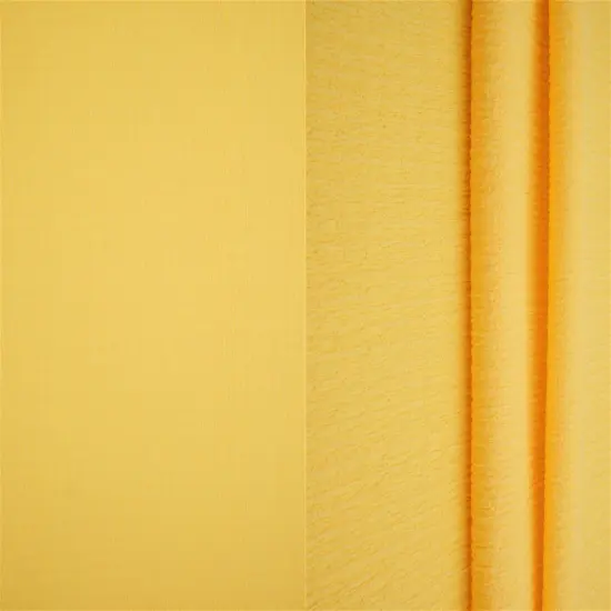 1 Yard Solid Crinkle Jersey Knit Fabric Soft Stretch 58/60 Inches Wide YELLOW {1}