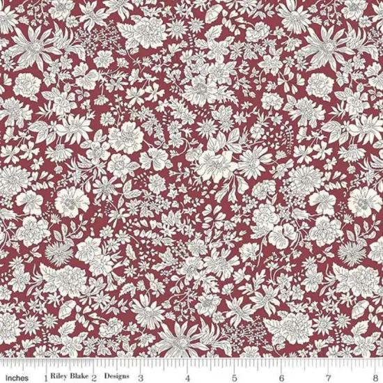 Emily Belle in Claret (01666435a) | Emily Belle | Liberty Fabrics | Riley Blake {1}
