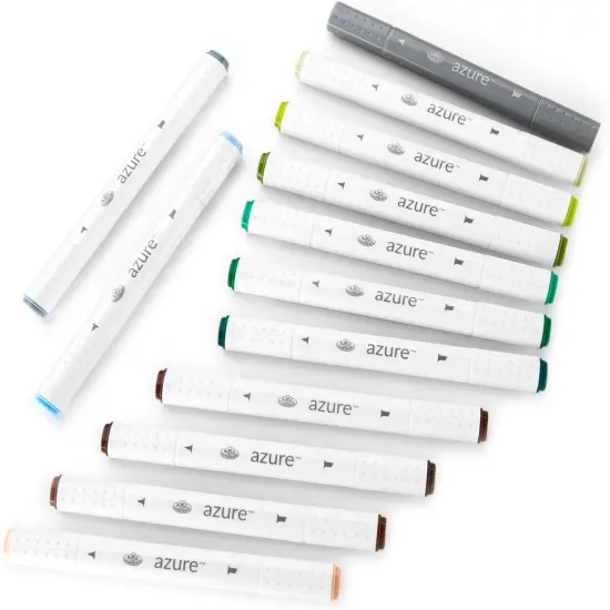 13pc Dual-Tip, Alcohol Based Marker Set {5}