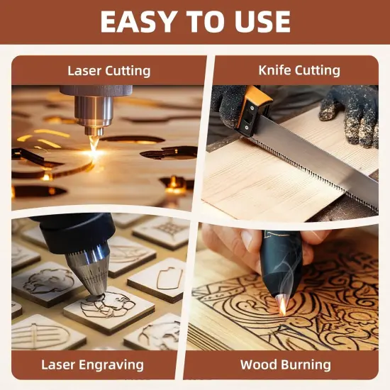 Mahogany Plywood Sheets for Laser Cutting Thin Unfinished Wood Crafts {2}