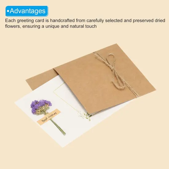 7"x5" Dried Flowers Greeting Cards {3}