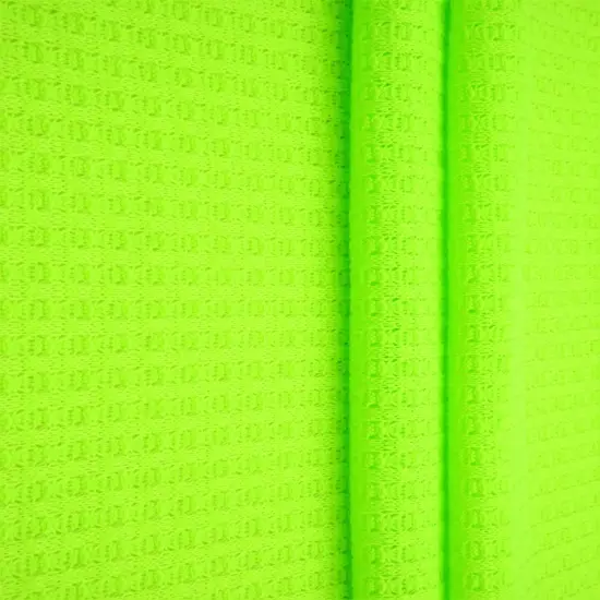 1 Yard Waffle Solid Knit Fabric, 58/60&Prime; Wide Polyester Rayon Spandex Blend LAVENDER {4}