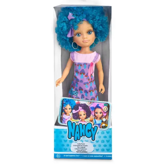 Nancy Curly Power Fashion Doll with Blue Hair, 16" Doll {4}