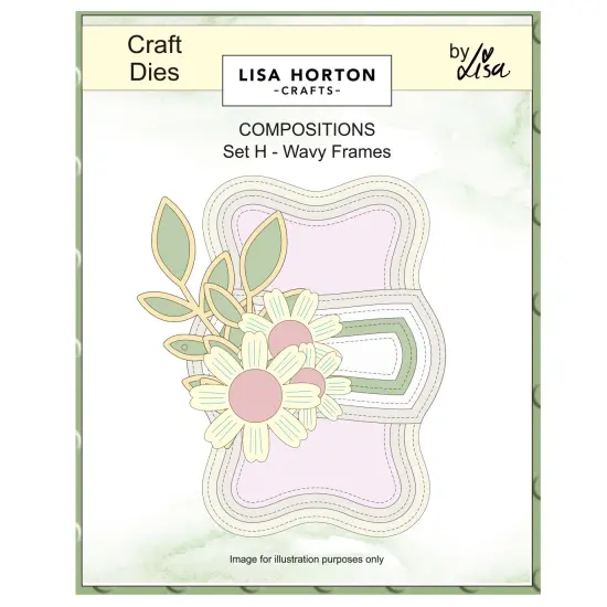 Lisa Horton Crafts Composition Layout Dies-Wavy Frames {1}