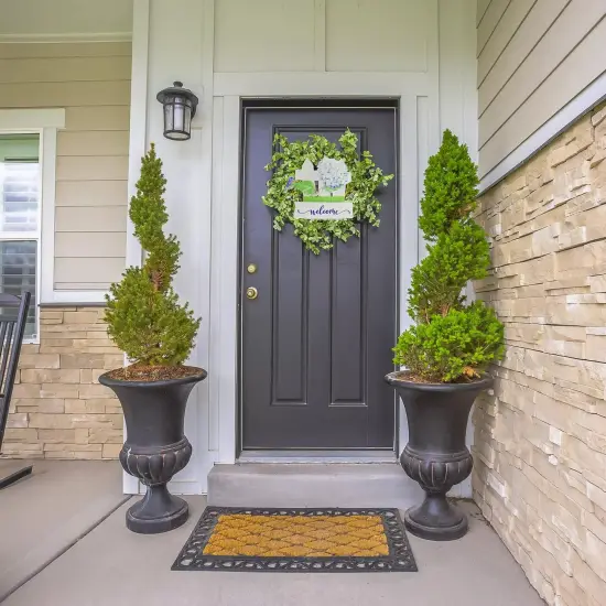 Spring Summer Welcome Door Hanger 3D Wooden Sign Decor {3}