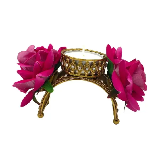 Rose Diwali Candle Holder, Diwali Diya, Diwali Decor, Diwali Decoration, Diwali Candle, Diwali Favors, Deewali Gifts {4}