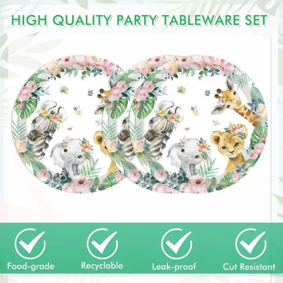 Animal Safari Baby Shower Decorations {3}