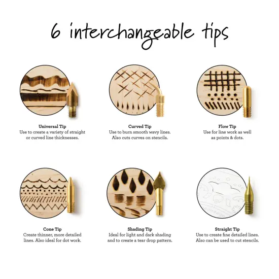 Plaid Wood Burner 8 Piece Set-8pcs {3}