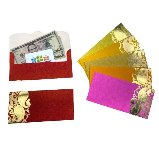 Assorted Mango Paper Shagunmoney Envelopes, Lucky Cash Gift Envelope, Gifts Card Holder,currency, Tip Evenvolopes, Eid Diwali Christmas Wedding {3}