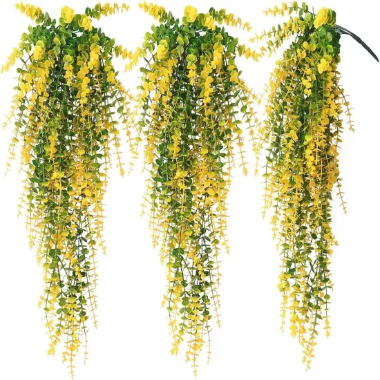 Artificial Plants Hanging Outdoor Fake Plants - Yellow {1}