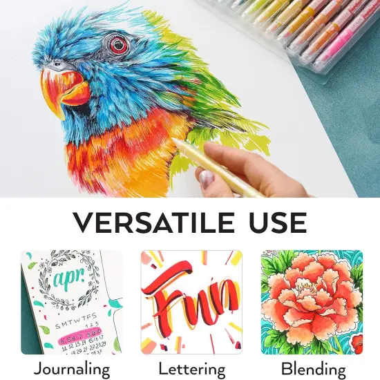 Dual Tip Brush Markers &ndash; Set of 48 {2}