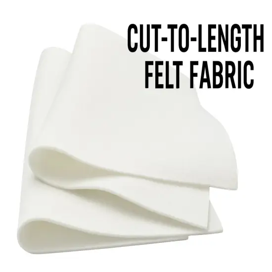 SOFI 100% Acrylic Craft Felt Fabric &ndash; 72" Wide &ndash; Cut by the Yard &ndash; Soft, Durable, Non-Fraying &ndash; &frac12; Yard & 1 Yard Options &ndash; Ideal for Crafts, DIY, Sewing & School Projects White {2}