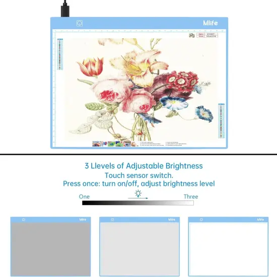 Diamond Painting Storage Boxes - Accessories and Tools Kit (Blue） {3}