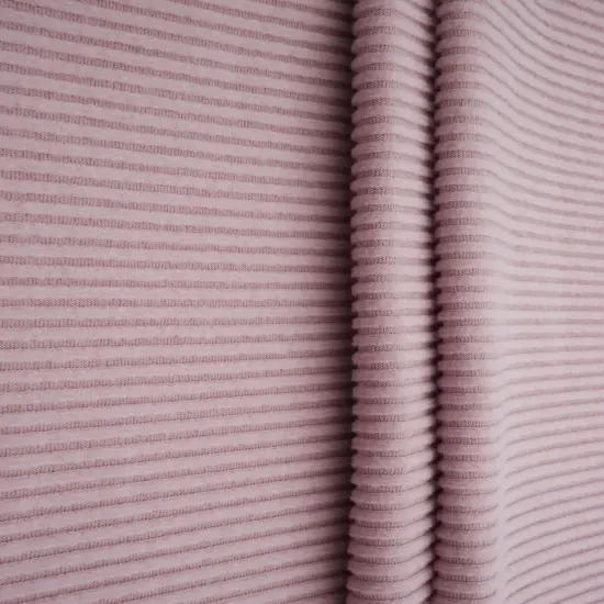 1 Yard Rib Interlock Fleece Solid Fabric 290 GSM Polyester Rayon Blend 58" Width BLACK {3}