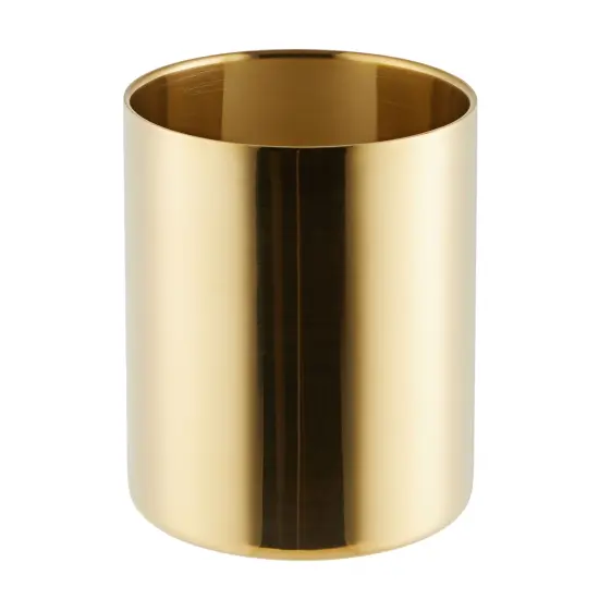 Gold Pen and Pencil Holder for Desk, Metal Organizer Holder for Makeup Brush (3.2 x 3.9 In) {1}