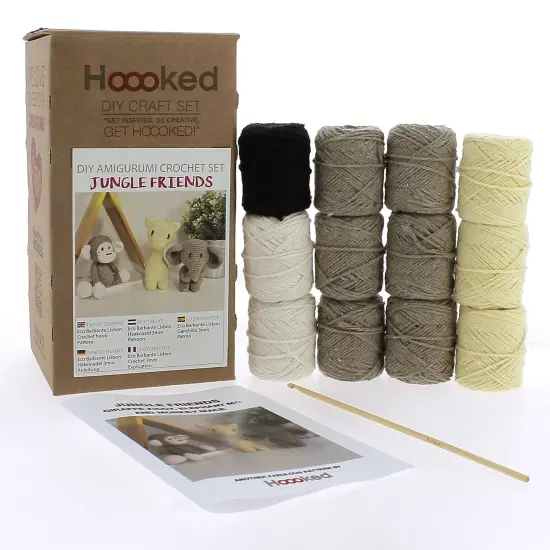 DIY Crochet Kit by Hoooked Jungle Friends PAK348 {2}