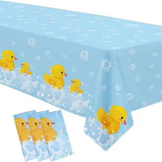 Rubber Duck Party Decorations Table Cover {1}