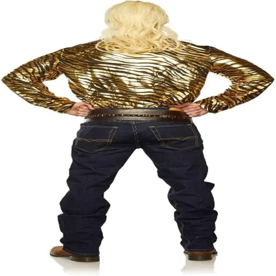 Tiger Trainer Size L/XL, Gold Foil Tiger Print (Shirt Only) {3}