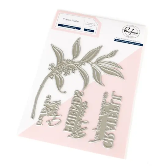 Pinkfresh Studio Press Plate-Grateful Greenery {1}