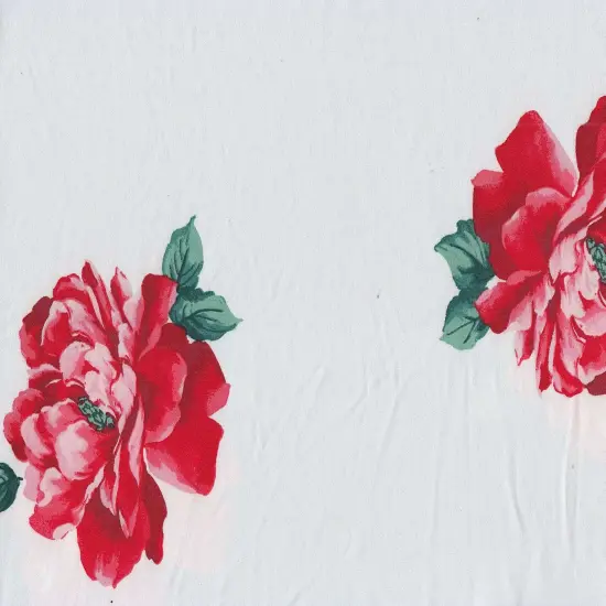 1 Yard Polyester Spandex DTY Knit Fabric Soft Stretch Floral Print 58/60" Width NAVY {2}