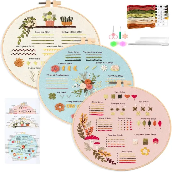 Embroidery Starter Kit for Beginner DIY {1}