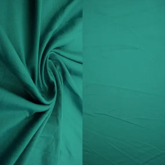 1 Yard Solid DTY Brushed Knit Fabric, 58/60&Prime; Wide Polyester Spandex Blend GREEN MOSS {7}