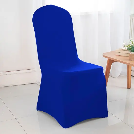 Royal Blue Spandex Banquet Chair Cover with Stretch Fit for Elegant Event Seating {2}