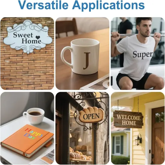 Letter Stencils for Painting, 65PCS Alphabet Stencils {3}