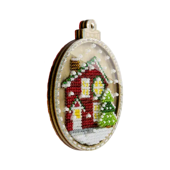 Bead embroidery kit on wood FLK-369 {3}