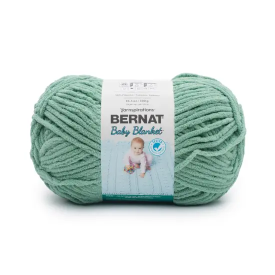 Bernat Baby Blanket Big Ball Yarn 24 Pack-Misty Jungle Green {1}