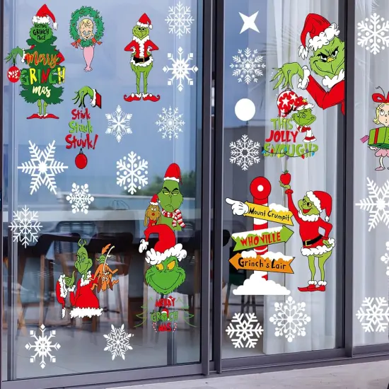 Christmas Window Clings Decorations {2}