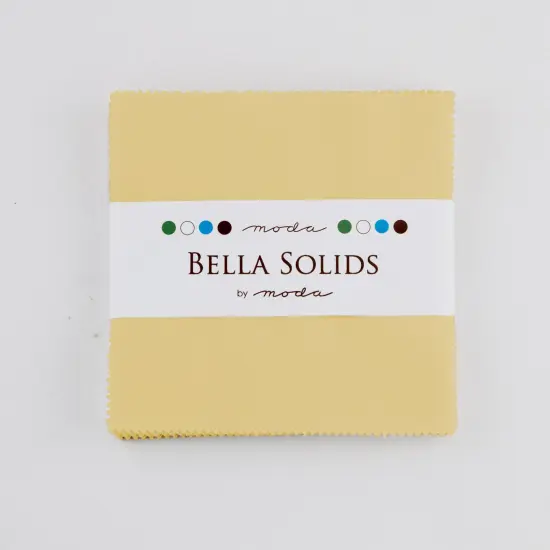 Bella Solids 5" Square Pack (Charm Pack) in Parchment by Moda for Moda (9900PP 39) {1}