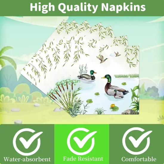 96PCS Mallard Duck Baby Shower Tableware Set - Serve 24 {3}