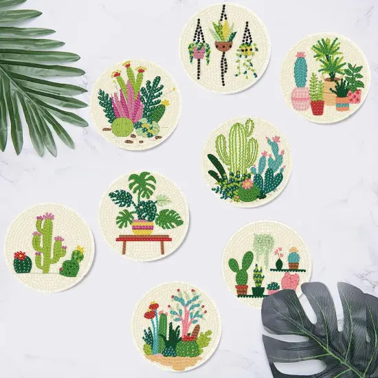 8 Pcs Diamond Art Kits for Adults Coasters {4}