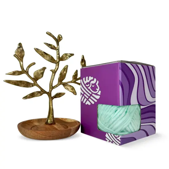 Craftytop&trade; Bulky Velvet Yarn #5 for Knitting & Crochet (Butterfly Mint) {5}