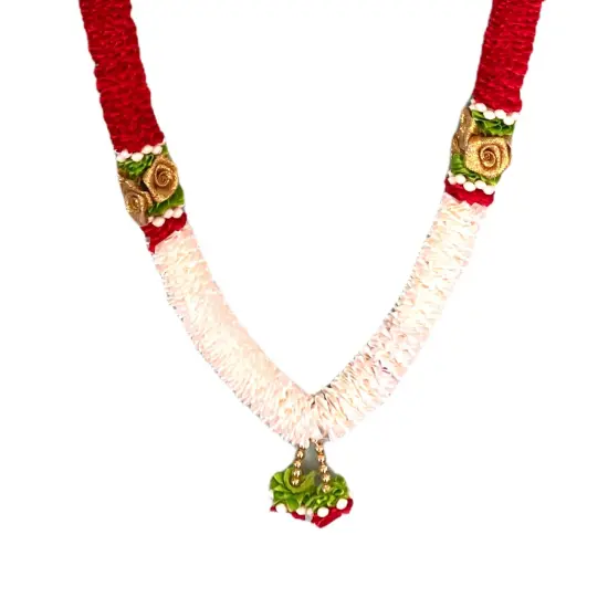 Pack of 2 Varmala for Wedding Artificial Mala for Bride and Groom Indian Milni Mala Wedding Garland Haar 22 Inch Muslim Punjabi Jaimala Nikkah {5}