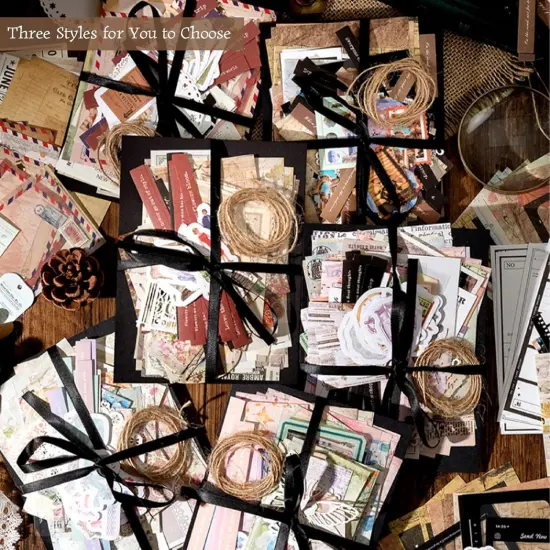 170Pcs Vintage Scrapbooking Stickers Pack(B) {3}