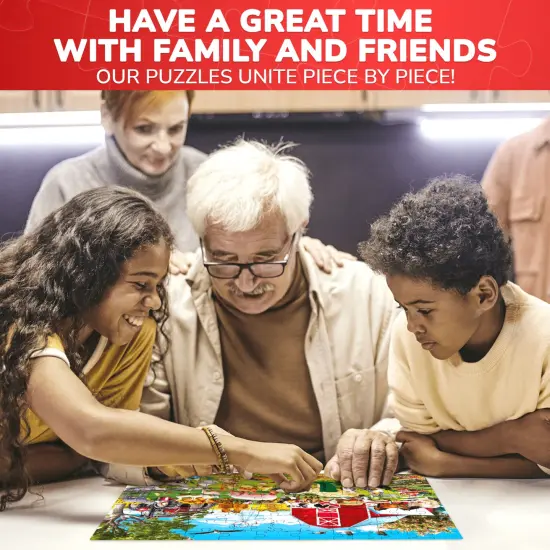 QUOKKA 100 Piece Puzzles for Kids Ages 4-6 &ndash; Floor Kids Puzzles Ages 6-8 Year Old &ndash; Toy for Learning Farm Animals for 8-10 yo &ndash; Jigsaw Toddler Game for Boy and Girl Ages 3-5 {6}