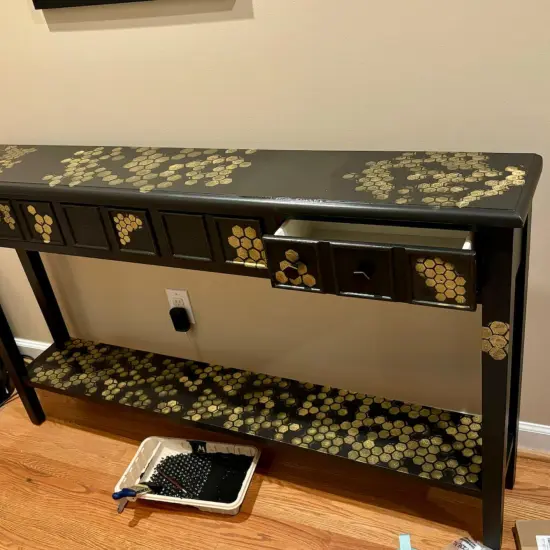 Geometric Stencils for Crafts 6" Reusable Texture Stencils Layering Stencil for Painting on Wood Wall Furniture Fabrics {4}