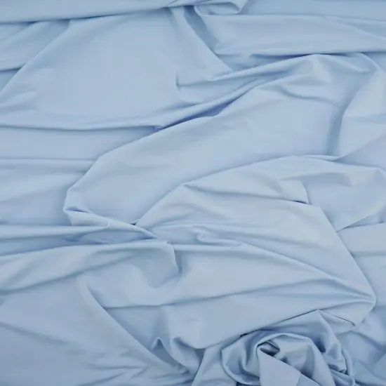 1 Yard Venecia Solid Knit Fabric, 58/60&Prime; Wide Polyester Spandex Blend CLEAR SKY {3}