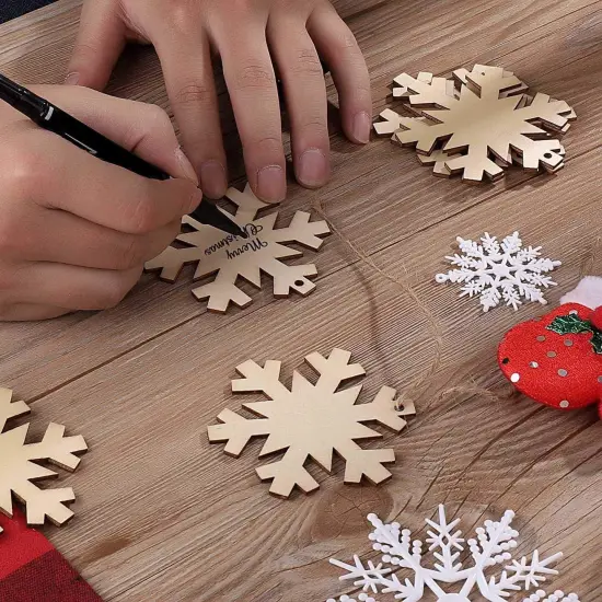 Unfinished Wooden Christmas Ornaments {2}