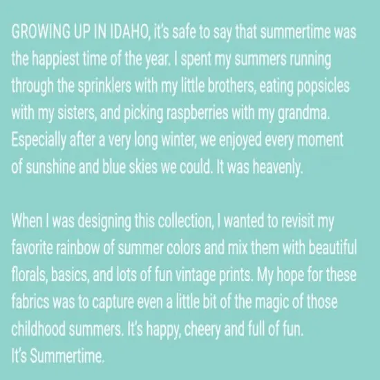 Summertime Fat Quarter Bundle by Camille Roskelley for Moda (55320AB) {3}