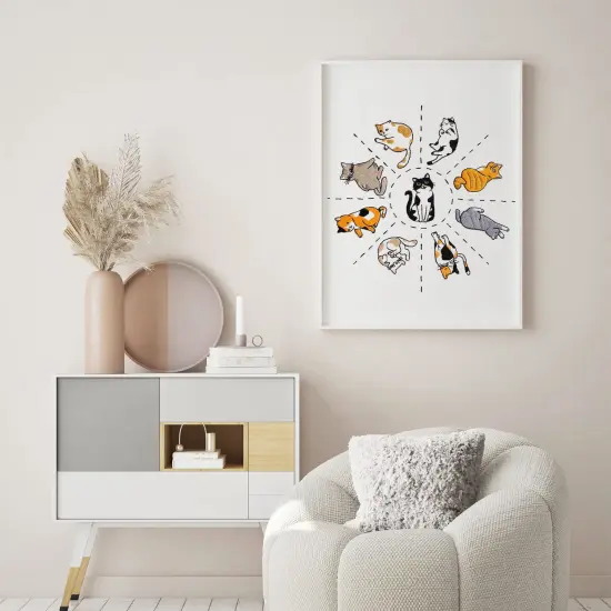 Louise Maelys Cats Embroidery Kits for Beginners with Cute Animals Pattern,Adults Starter Cross Stitch Kit DIY Needlepoint {3}