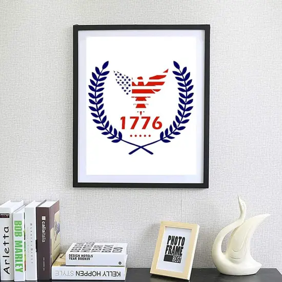 9 Piece Patriotic America Flag Stencils (10x10 Inch) {4}