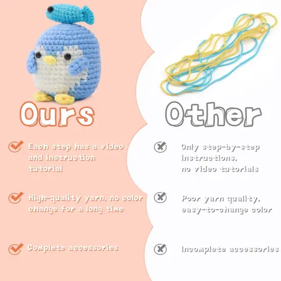 Beginner Animal Crochet Kit {3}